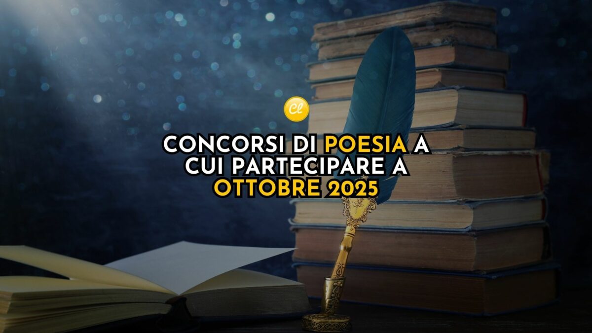 concorsi di poesia a cui partecipare a ottobre 2025