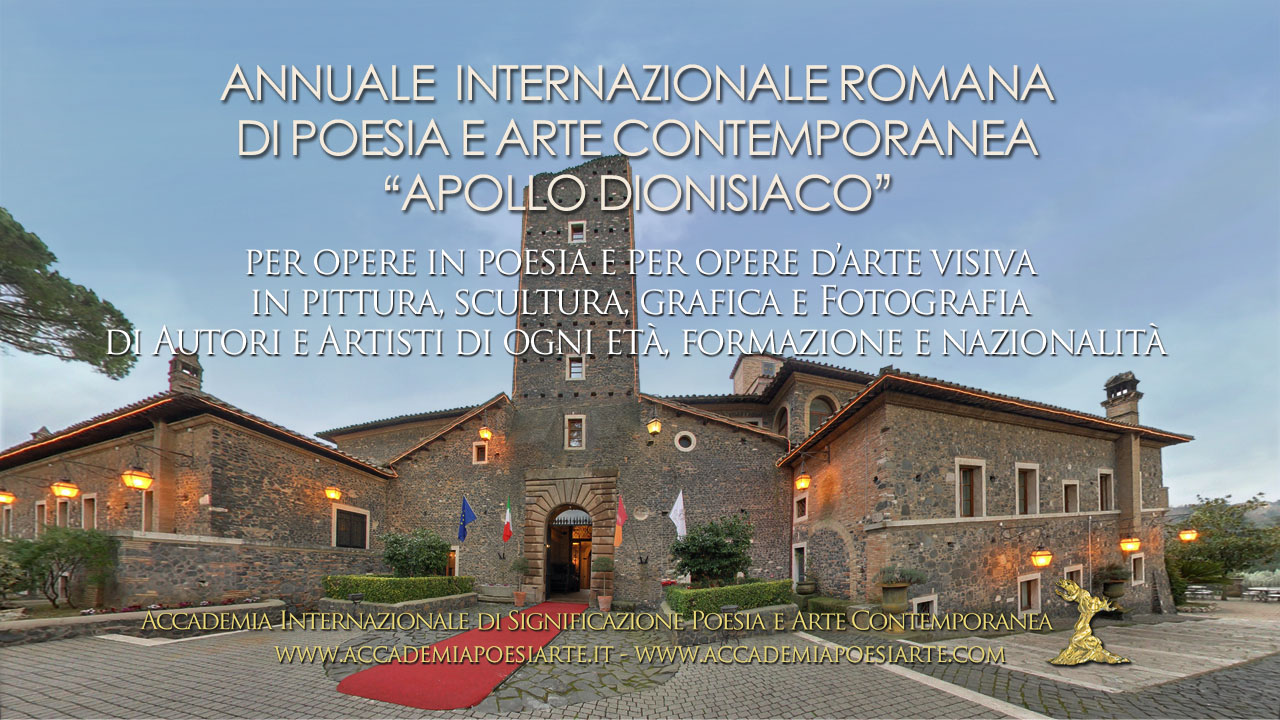 Premio Accademico Internazionale di Poesia e Arte Contemporanea Apollo dionisiaco a Roma – VIII Edizione