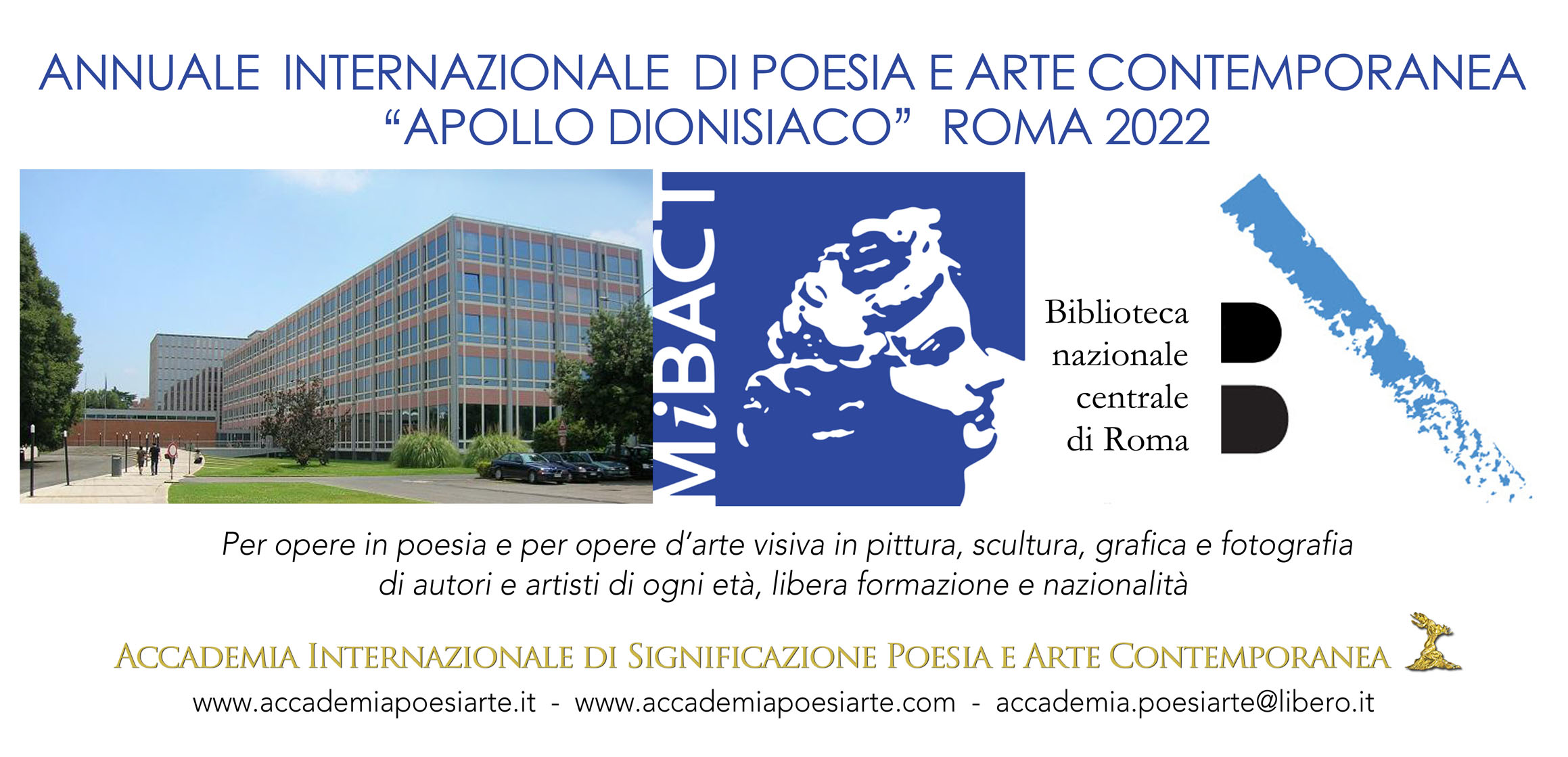 Premio Accademico Internazionale di Poesia e Arte Contemporanea Apollo dionisiaco a Roma IX Edizione 2022