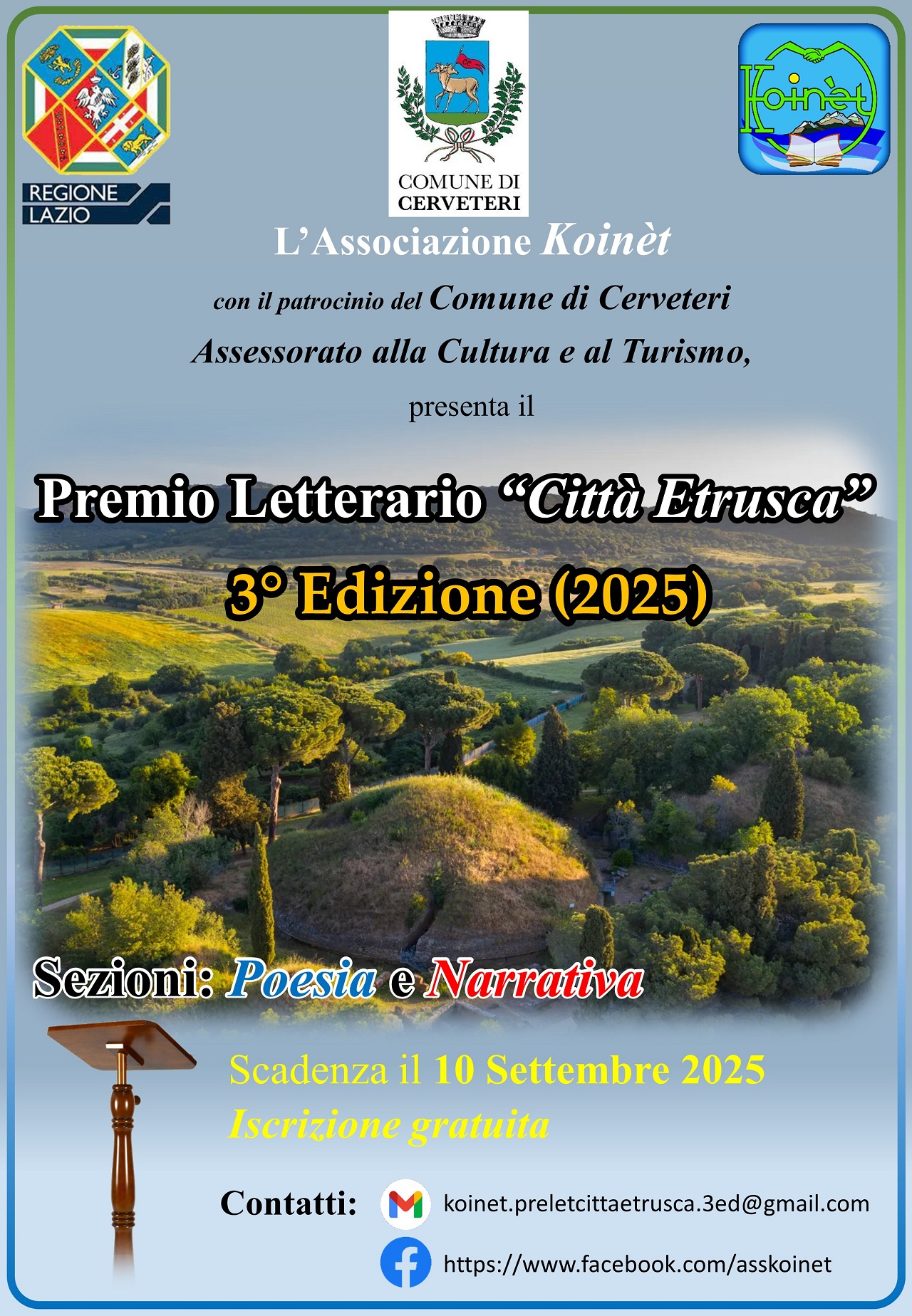 Premio Letterario "Città Etrusca" – 3° Edizione