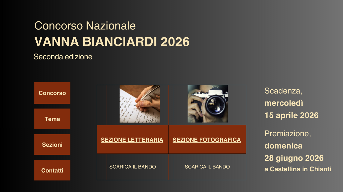 Concorso Nazionale Vanna Bianciardi 2026