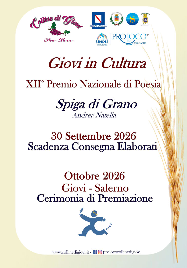 XII Premio Nazionale di Poesia “Spiga di Grano”