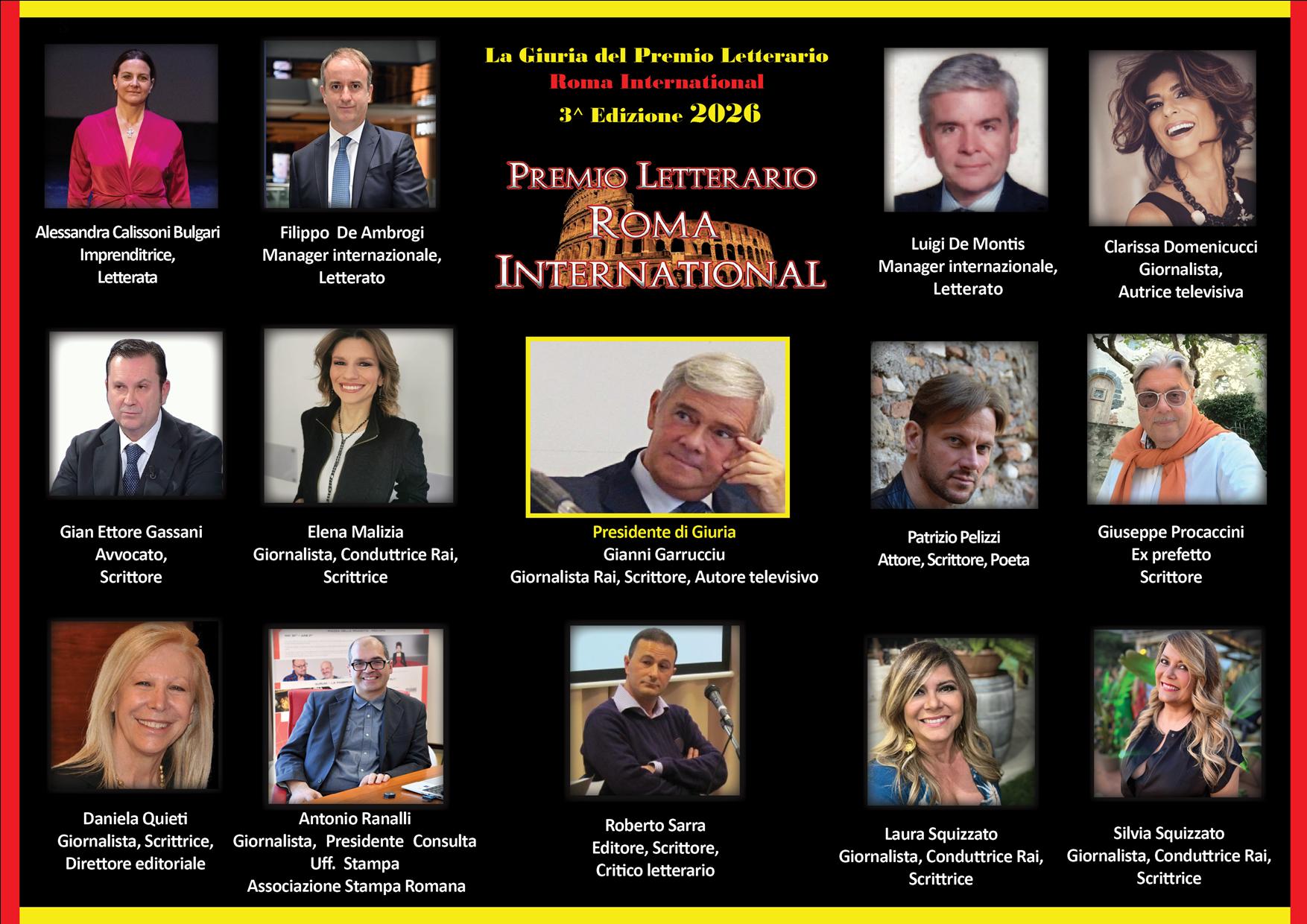 Premio letterario Roma International 2026