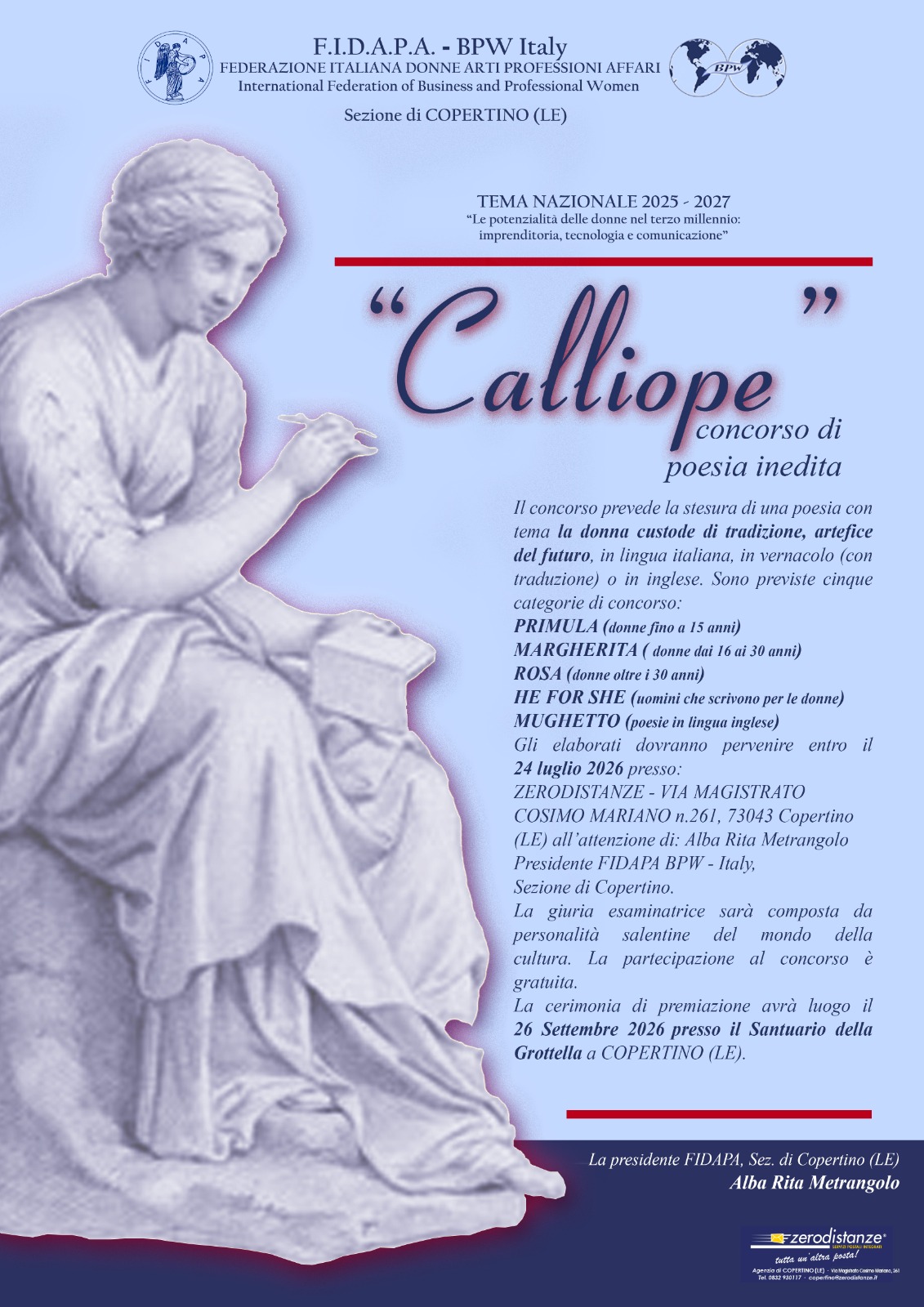 XI edizione Premio Calliope
