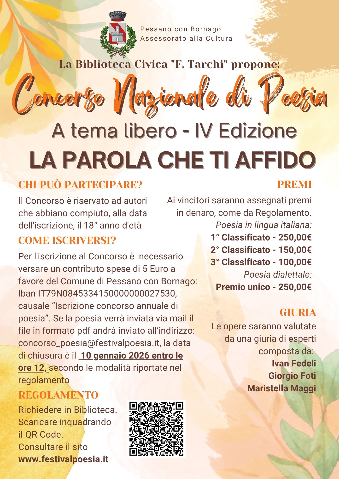 LA PAROLA CHE TI AFFIDO 2026