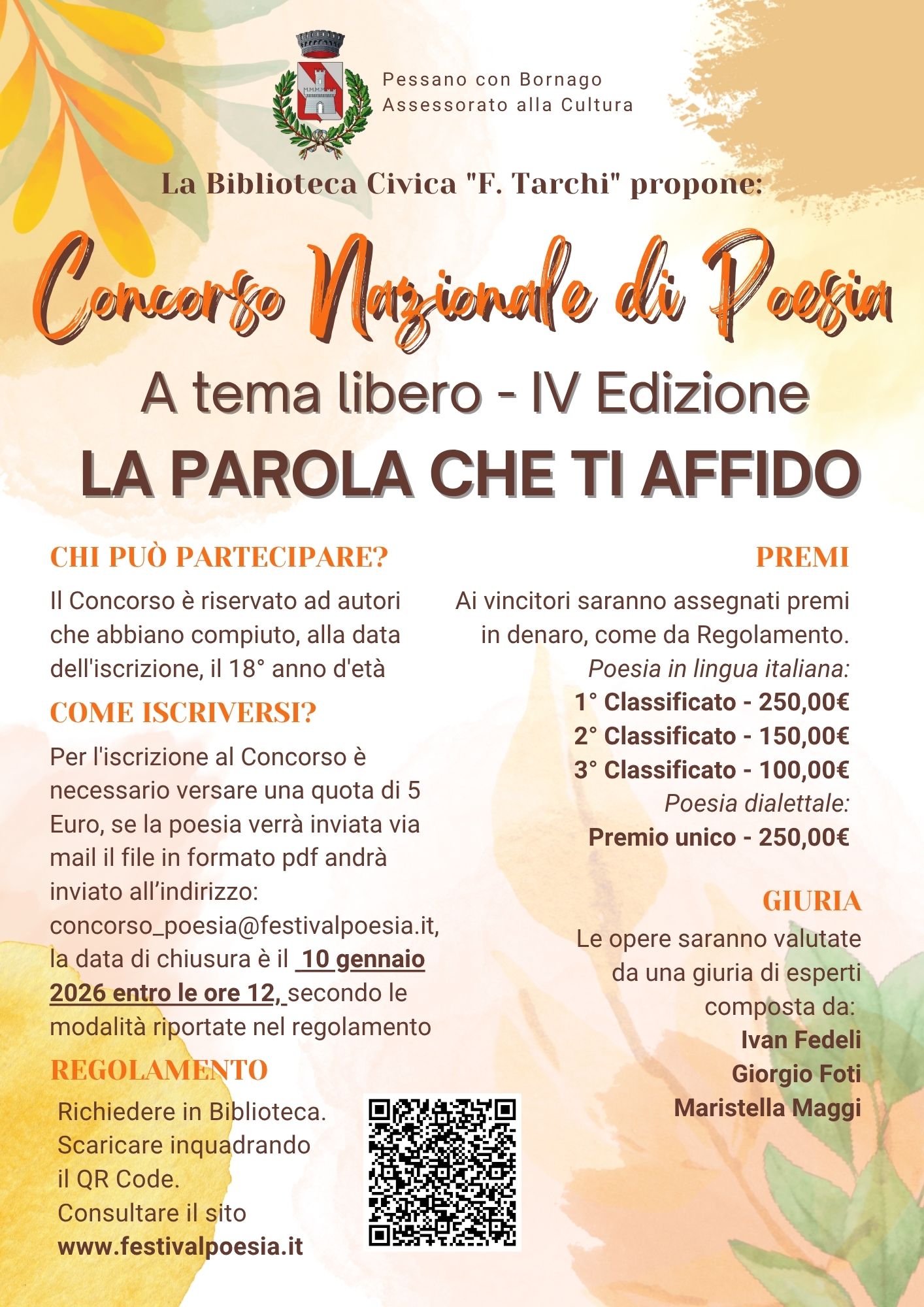 LA PAROLA CHE TI AFFIDO 2026