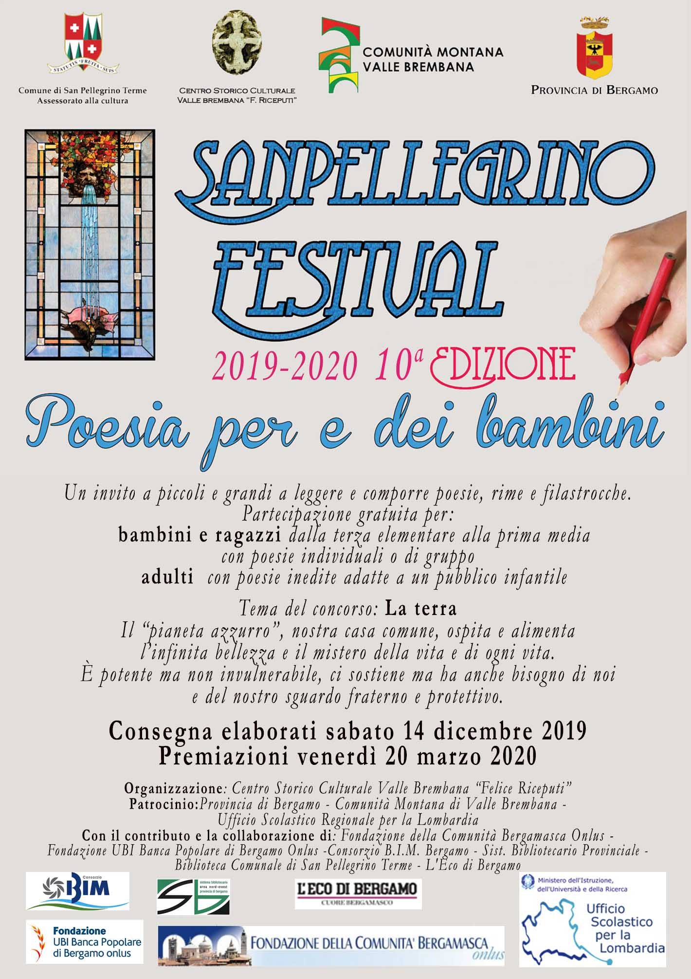 SanPellegrino Festival Nazionale di Poesia per e dei Bambini – decima edizione