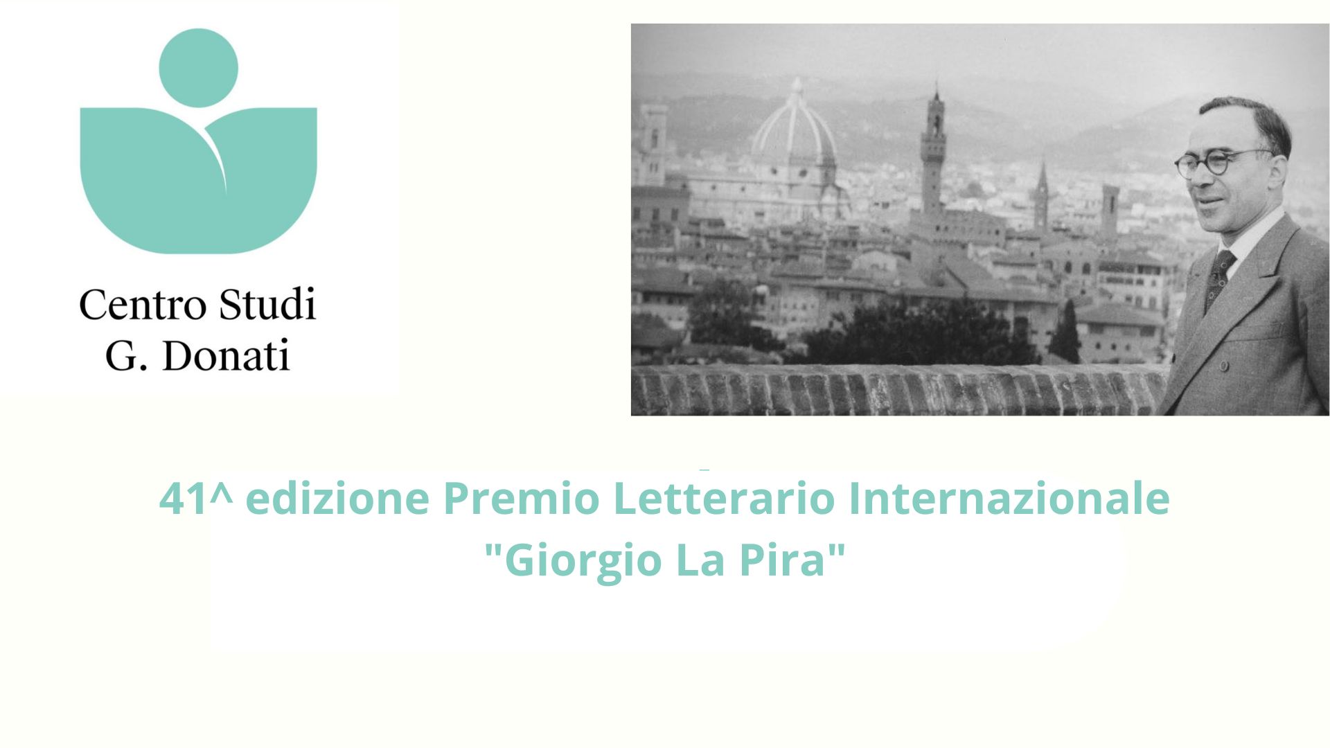 41ª edizione Premio Letterario Internazionale “Giorgio La Pira”