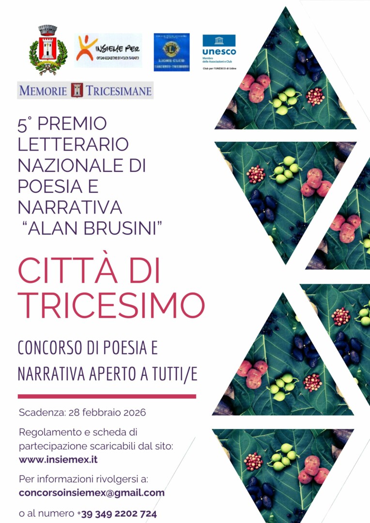 Premio letterario di poesia e narrativa Alan Brusini – Città di Tricesimo