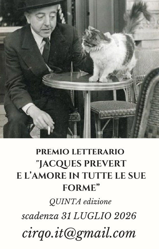 PREMIO NAZIONALE DI POESIA, VIDEOPOESIA E AFORISMI “JACQUES PRÉVERT E L’AMORE IN TUTTE LE SUE FORME” Quinta Edizione