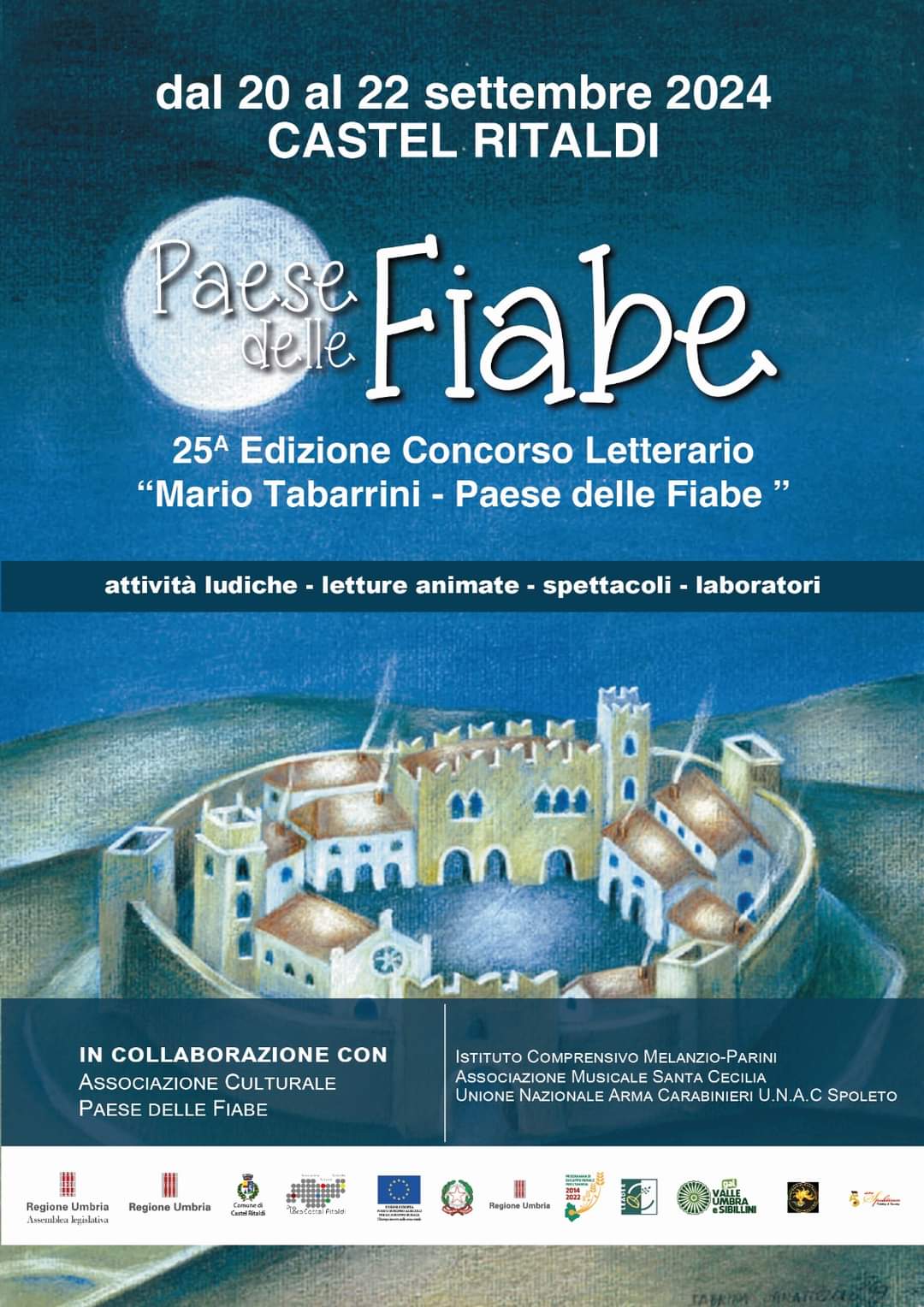 PREMIO LETTERARIO MARIO TABARRINI CASTEL RITALDI PAESE DELLE FIABE