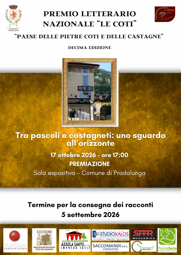 Premio Letterario Nazionale “Le Coti” X Edizione