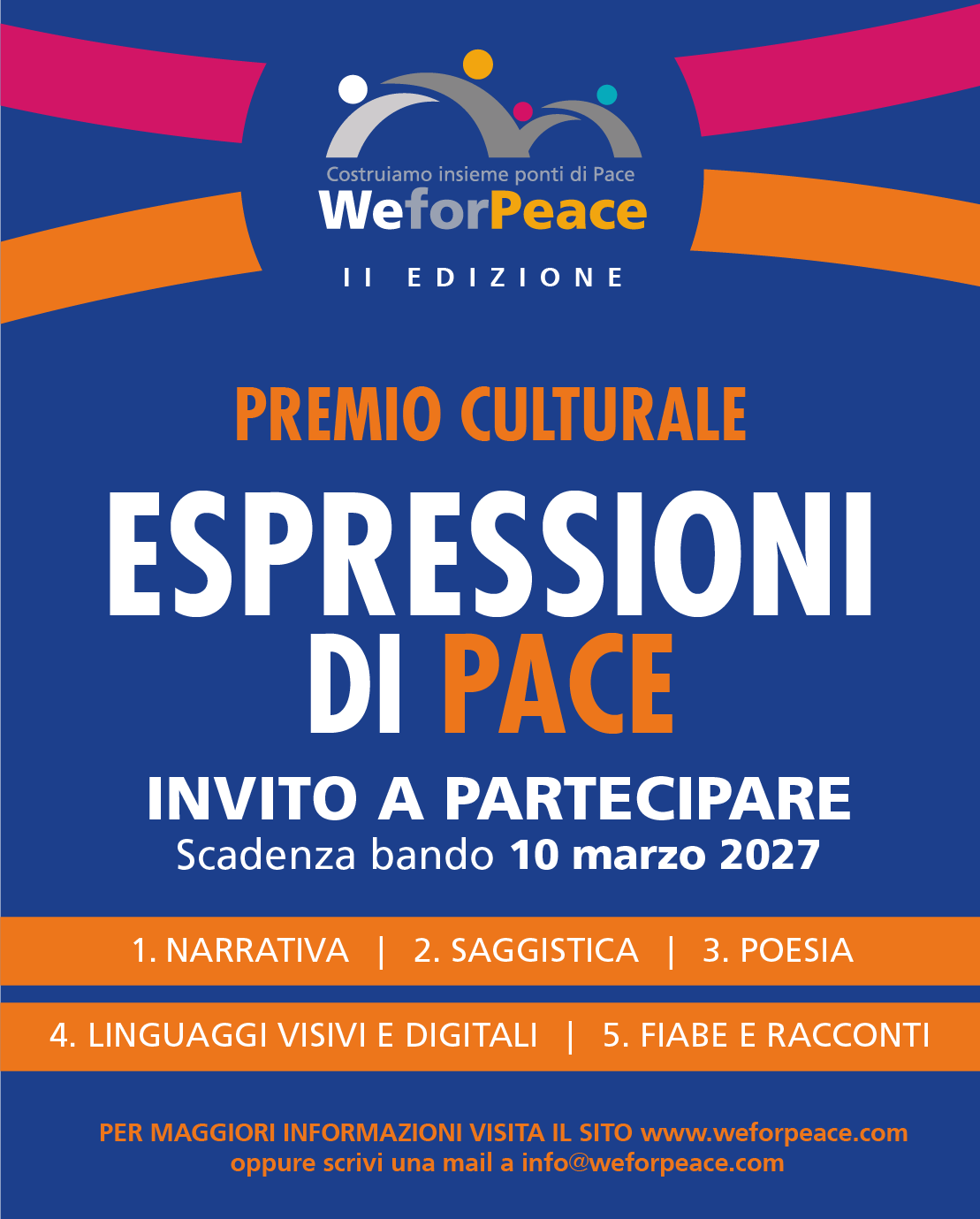Premio Culturale – We for Peace, Espressioni di pace