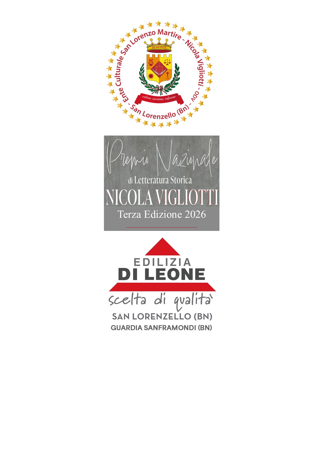 PREMIO NAZIONALE DI LETTERATURA STORICA “NICOLA VIGLIOTTI” 2026