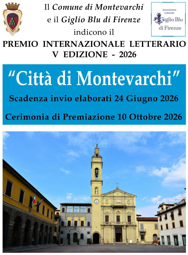 Premio Internazionale Letterario Città di Montevarchi – V Edizione 2026