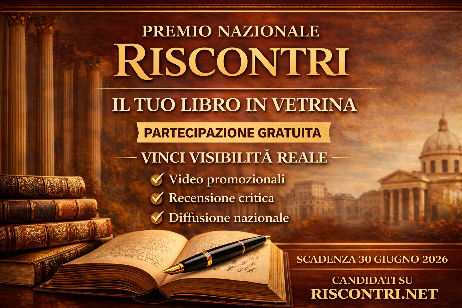 Premio Nazionale “Riscontri” – Un libro in vetrina (quarta edizione)
