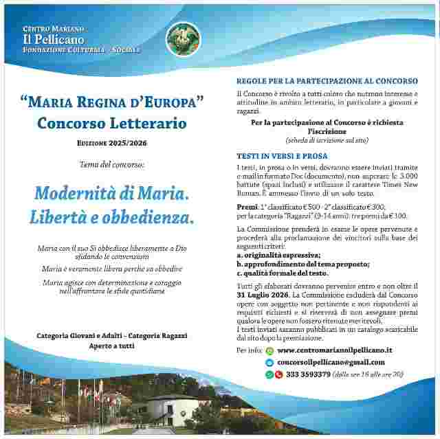 MODERNITA’ DI MARIA. LIBERTA’ E OBBEDIENZA.