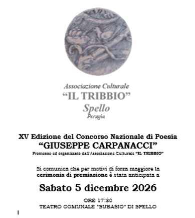 XV Edizione del Concorso Nazionale di Poesia