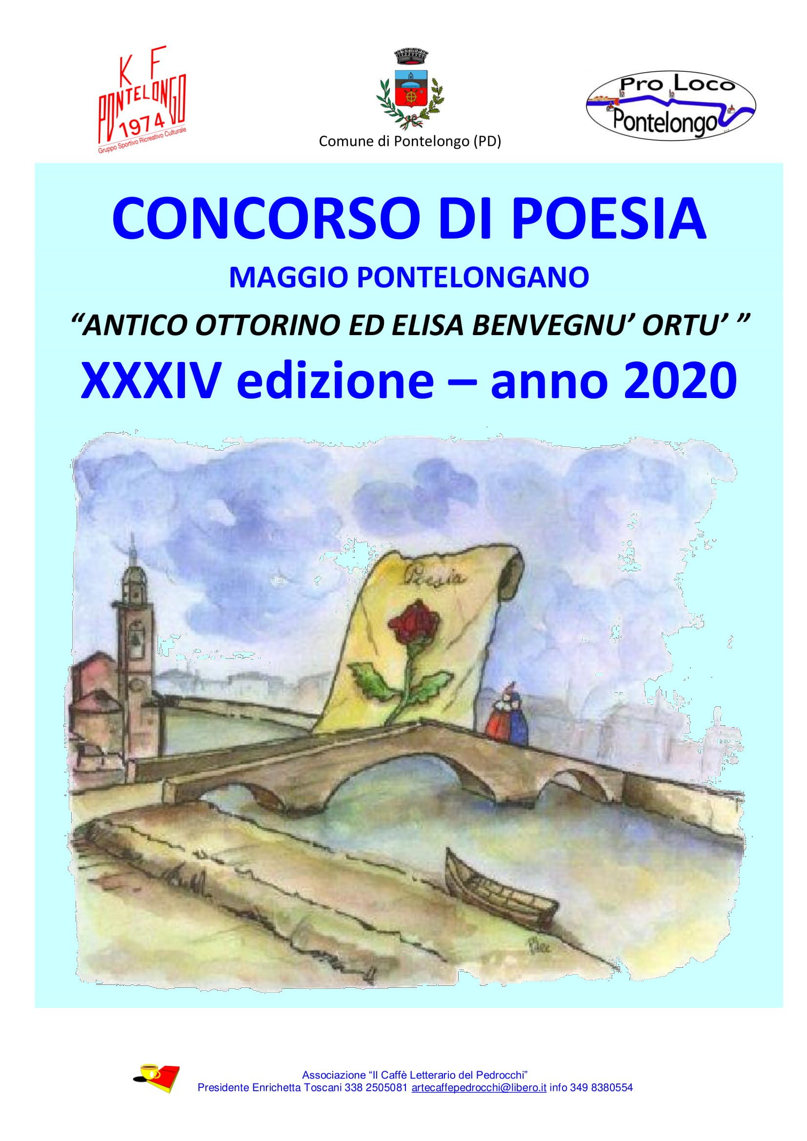 XXXIV Edizione Concorso di Poesia: “Antico Ottorino ed Elisa Benvegnu’ Ortu”