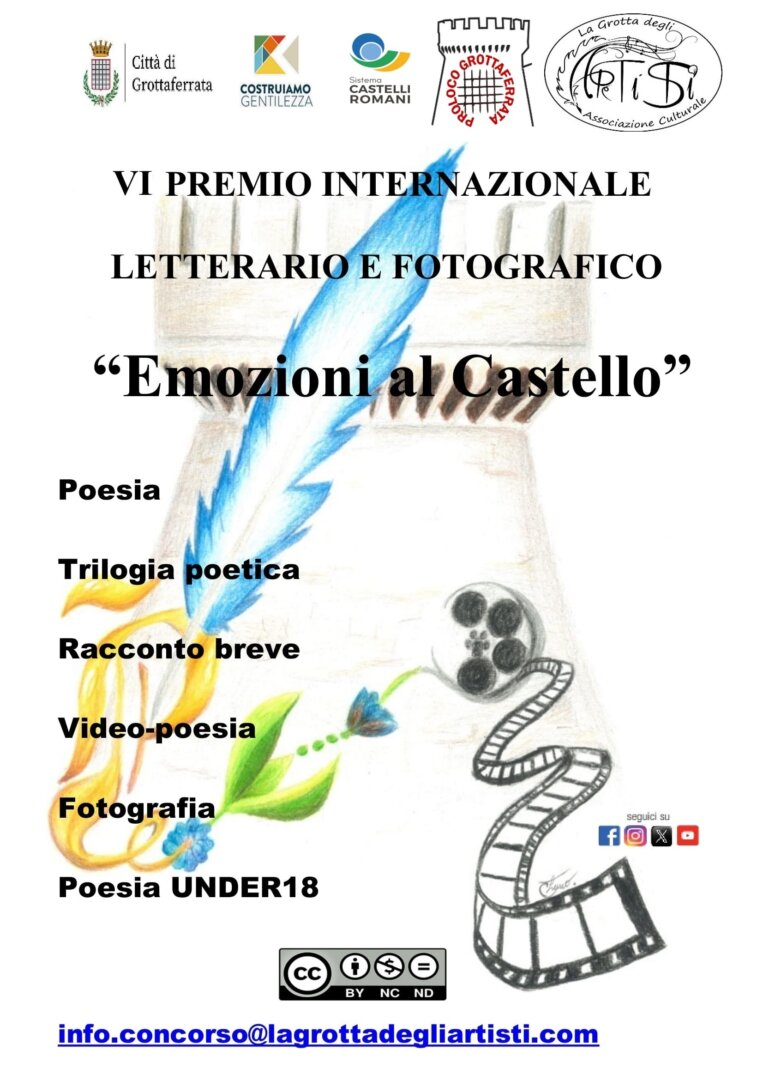 Premio Letterario e Fotografico Internazionale “Emozioni al Castello” VI Edizione