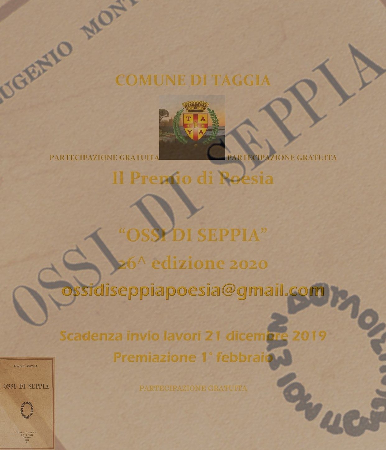 Il Premio "Ossi di Seppia" 26^ ed.