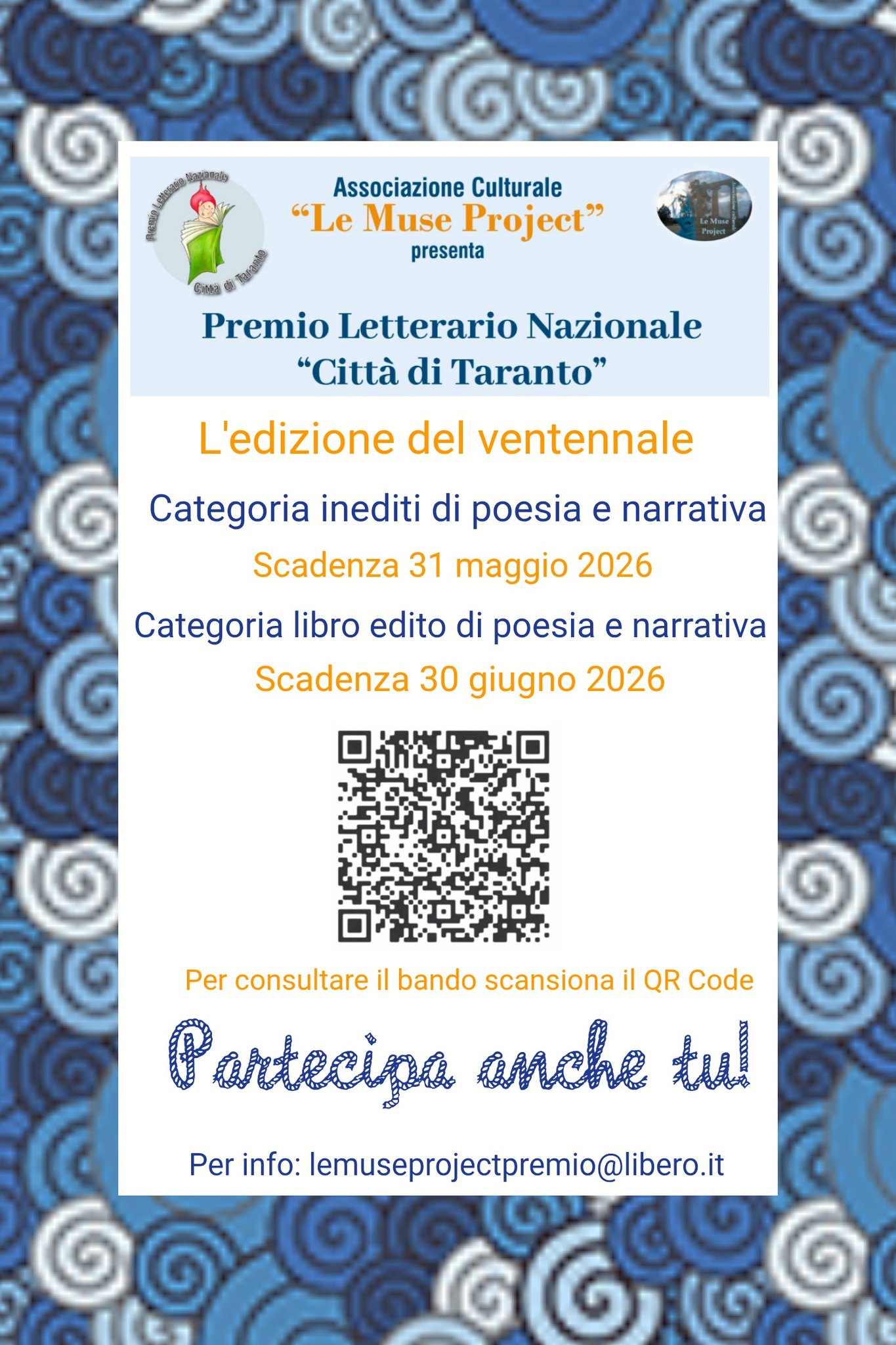 Premio Letterario Nazionale Città di Taranto XX Edizione