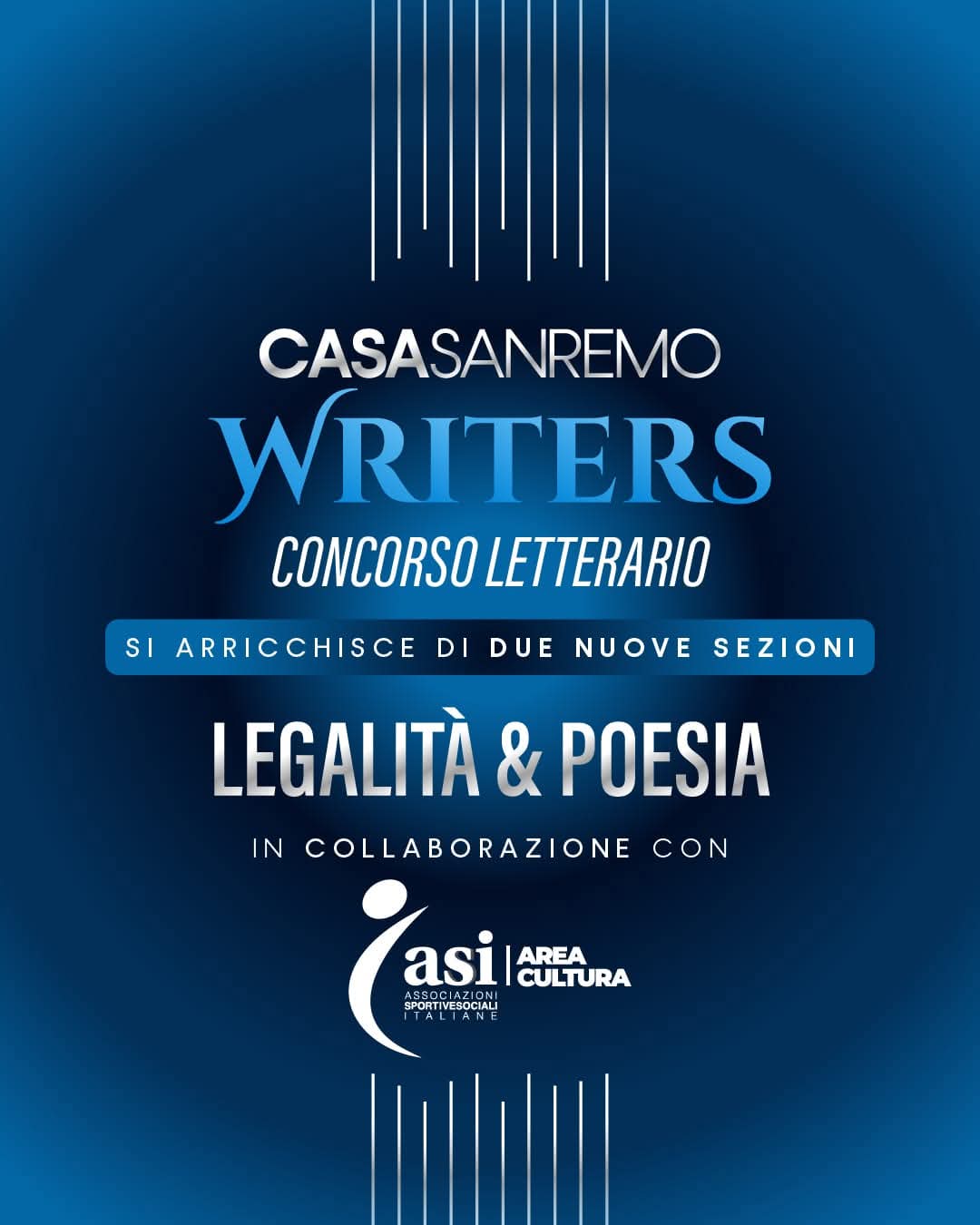 Premio Nazionale ASI Area Cultura – Casa Sanremo Writers 2027 Sez. Poesia e Legalità