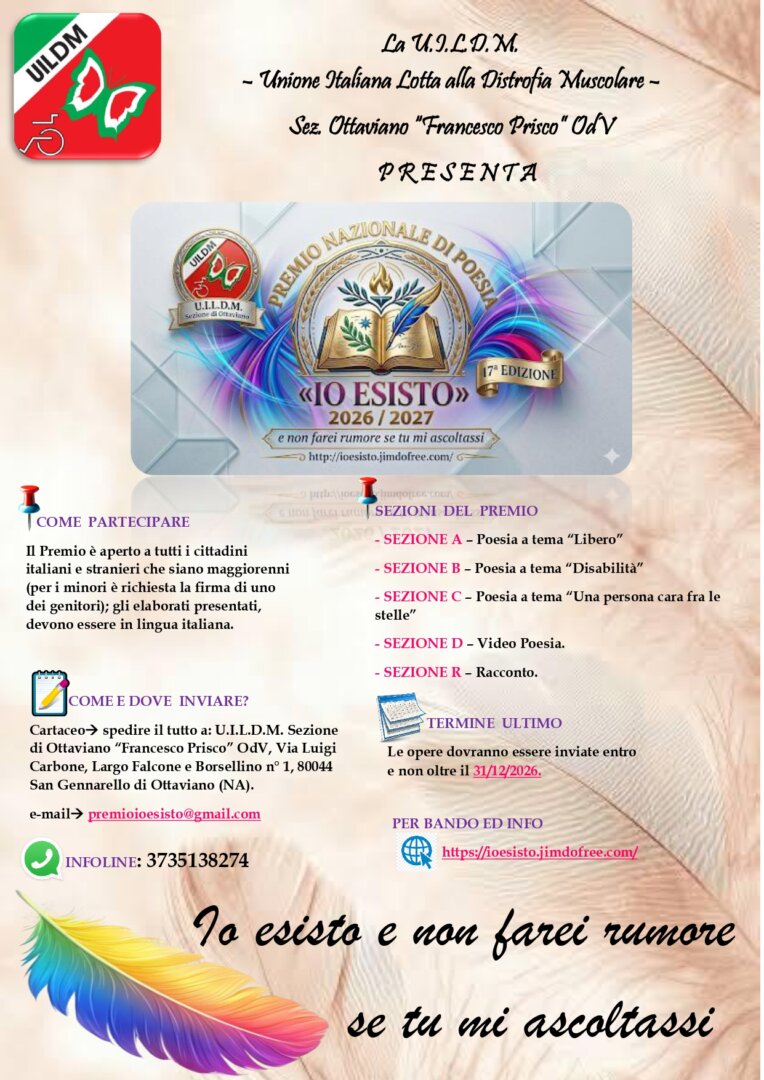 Premio Nazionale di poesia Io Esisto