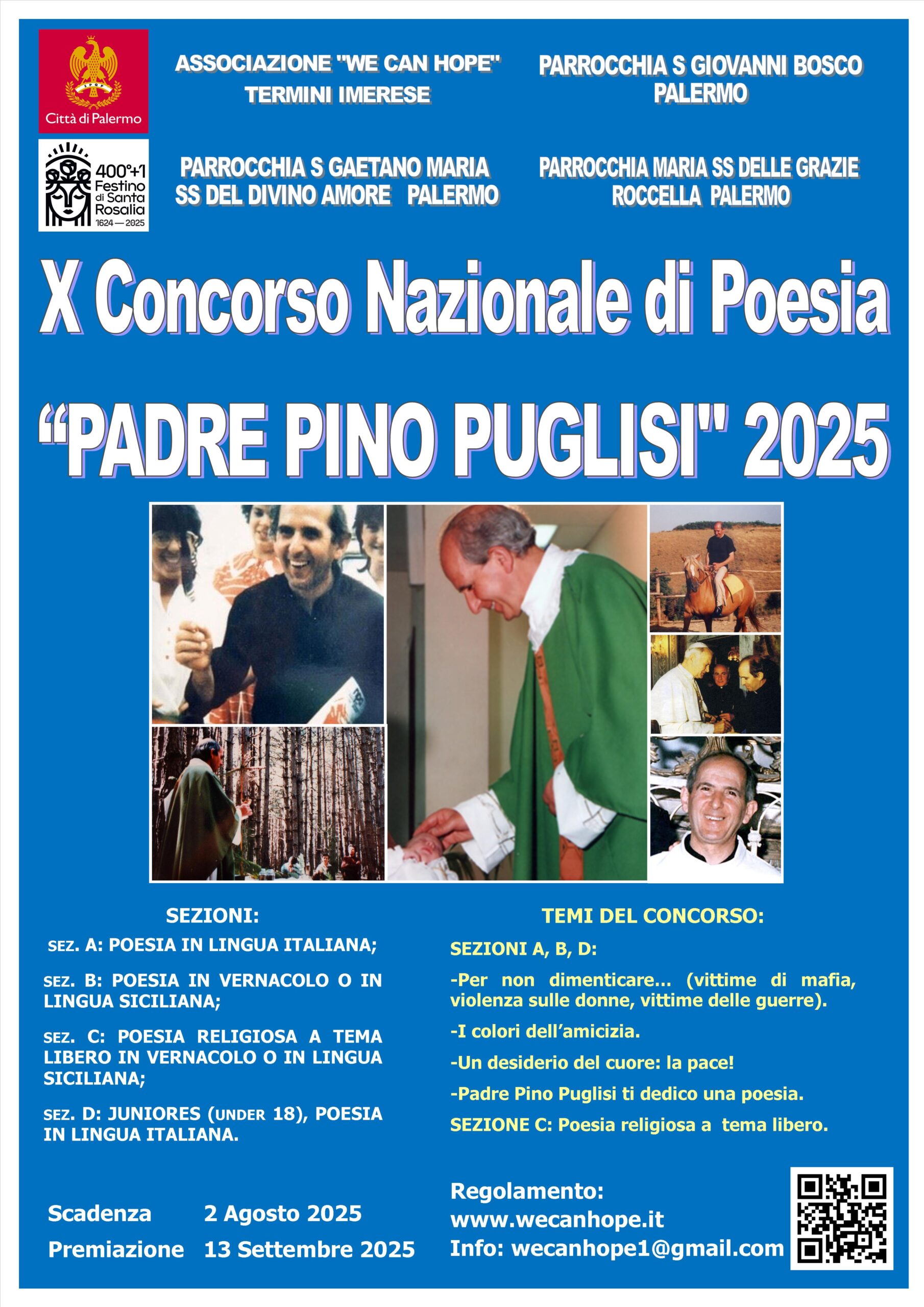 X Concorso Nazionale di Poesia “PADRE PINO PUGLISI” 2025