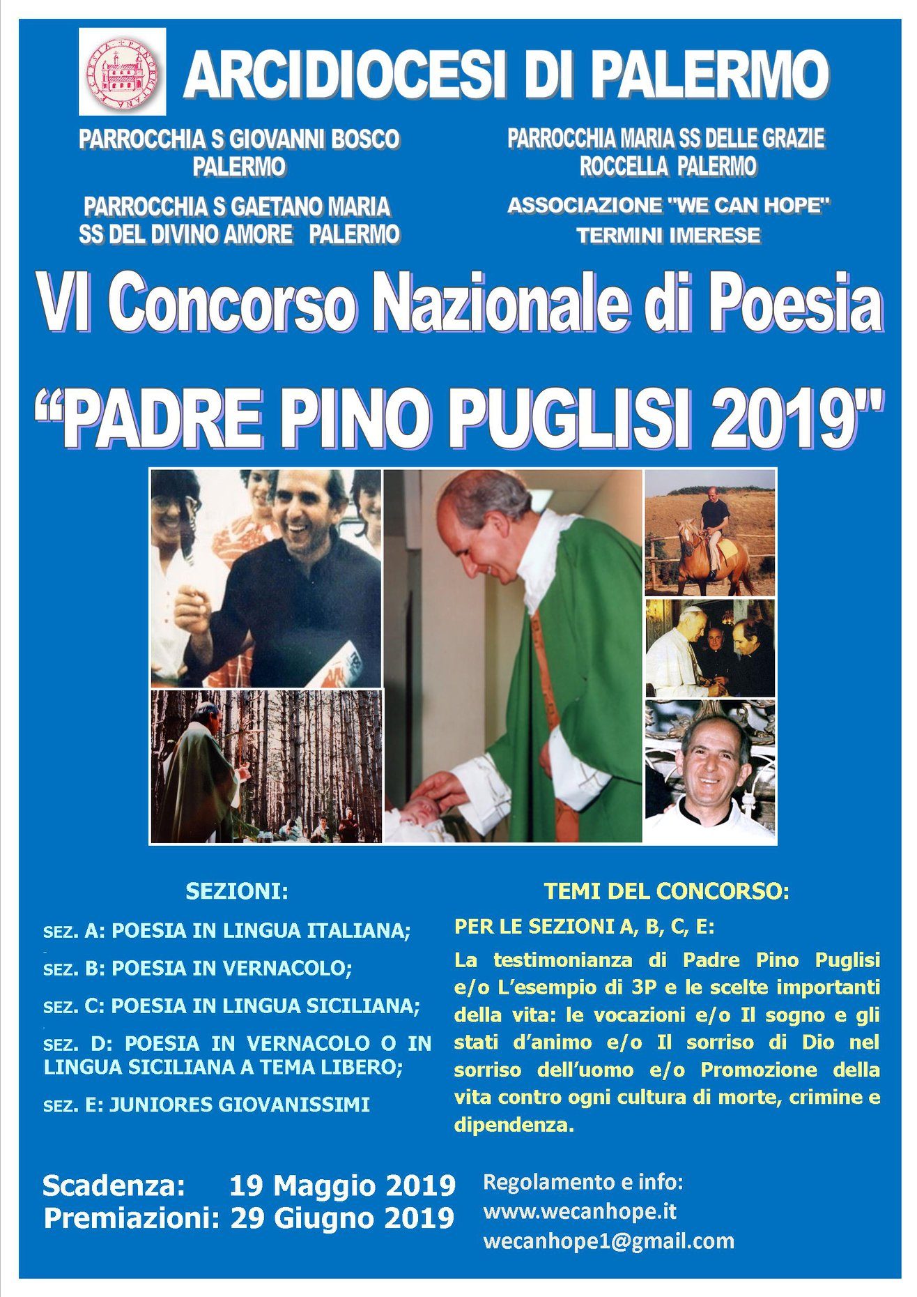 VI Concorso Nazionale di Poesia “Padre Pino Puglisi 2019”