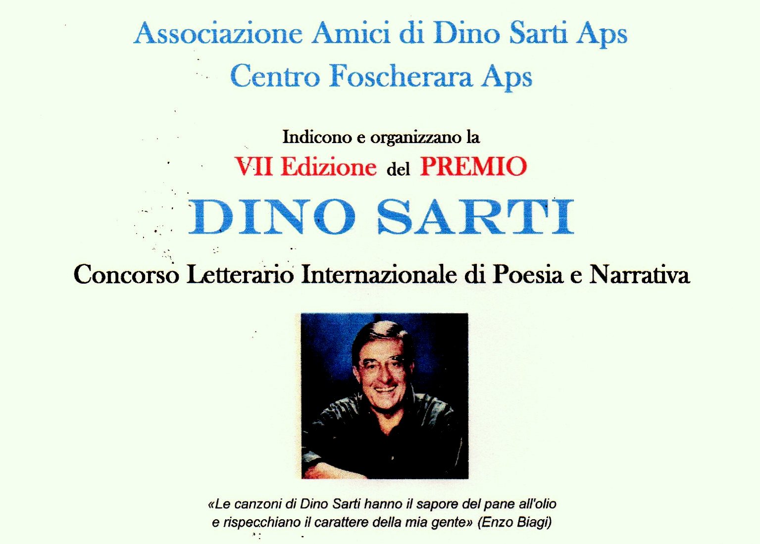 Premio Dino Sarti 2024 – VII Edizione