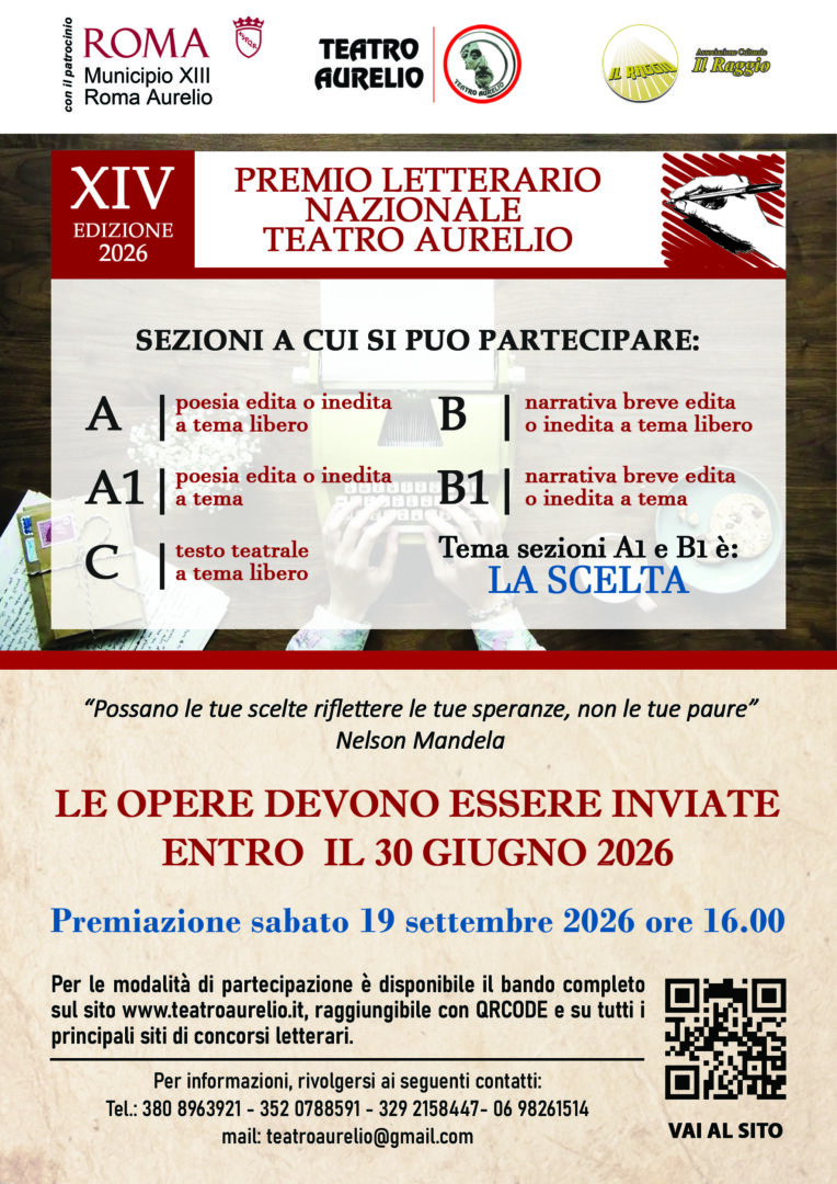 Premio letterario nazionale Teatro Aurelio XIV edizione