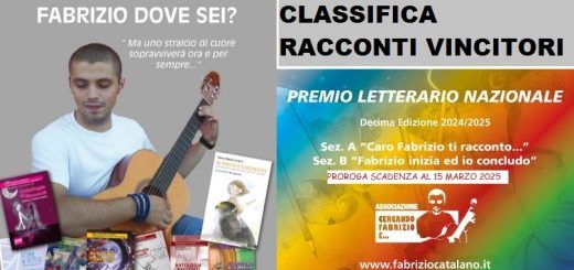 Graduatoria vincitori decima edizione Caro Fabrizio, ti racconto