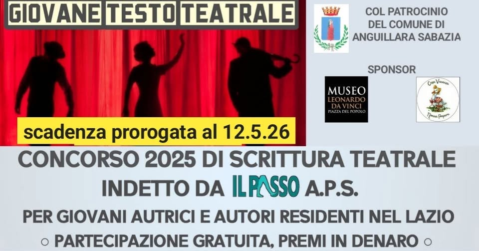 GIOVANE TESTO TEATRALE 2025 – Cerimonia di Premiazione