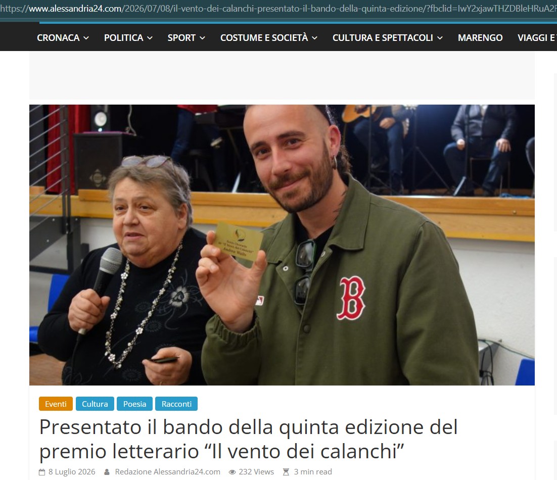 RASSEGNA STAMPA – ALESSANDRIA 24 DEL 8/7/2026