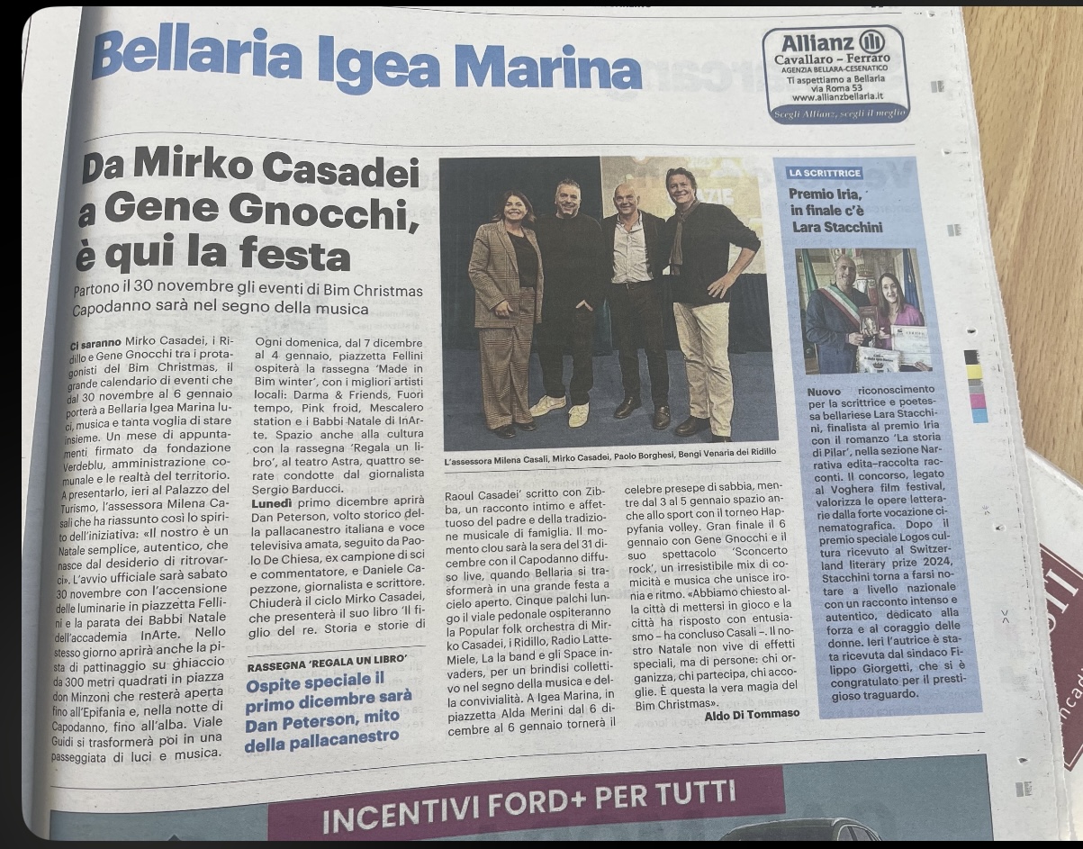 rassegna stampa Lara Stacchini