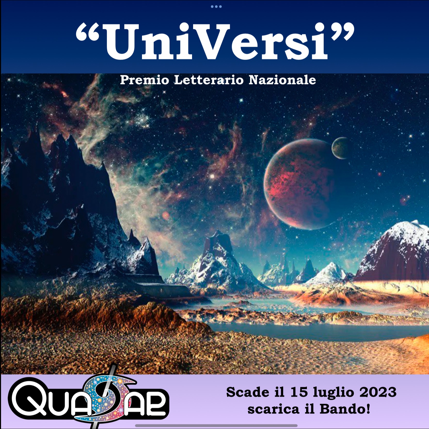 UniVersi un concorso letterario per parlare dell’Universo – ammessi tutti i generi