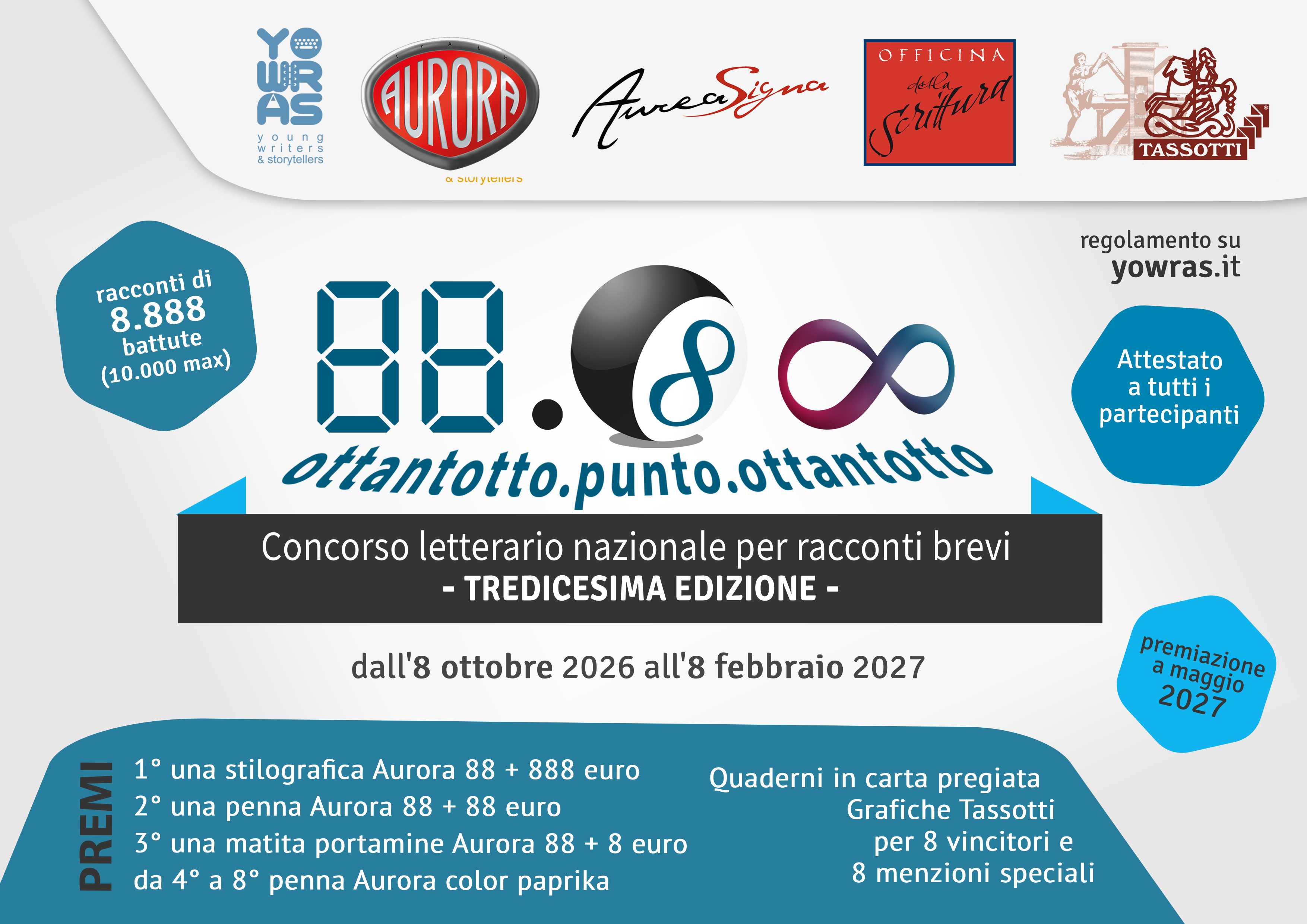 Concorso 88.88: una sola regola da rispettare e 888,00 euro da vincere